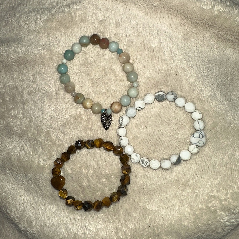 3 pack crystal bracelets